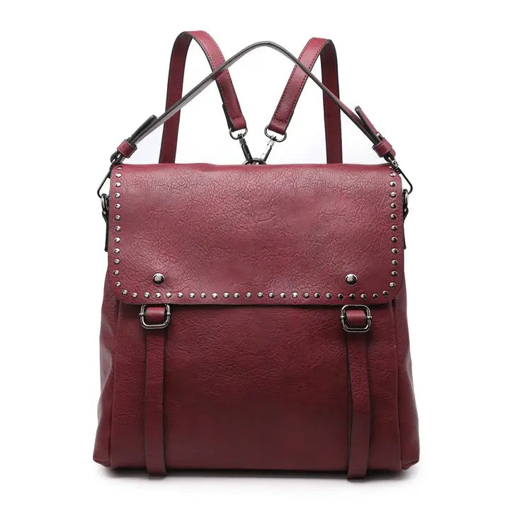 Indigo Backpack w/ Studded Details – MaeMadeCreationsandBoutique display picture 2