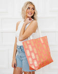 Pineapple Foil Beach Bag