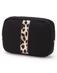 Rose Gold Leopard Neoprene Cosmetic Bag