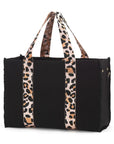 Rose Gold Leopard Neoprene Tote