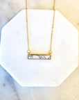 Stone Bar Necklace