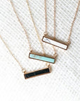 Stone Bar Necklace