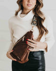 Pretty Simple Austin Sling Bag – Vegan Leather Crossbody with Adjustable Strap
