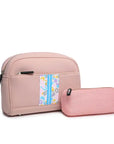 Toni Neoprene Striped Cosmetic Bag
