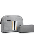 Toni Neoprene Striped Cosmetic Bag