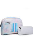 Toni Neoprene Striped Cosmetic Bag