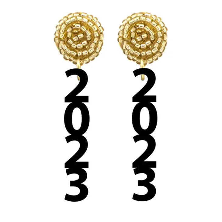 Black Acrylic 2023 Earrings