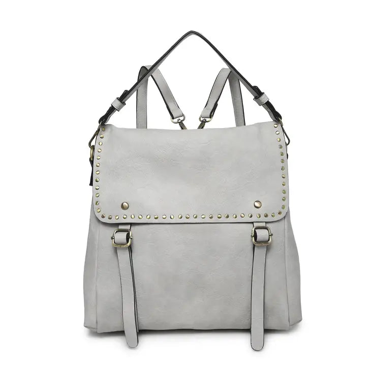 Indigo Backpack w/ Studded Details – MaeMadeCreationsandBoutique