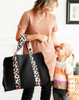 Rose Gold Leopard Neoprene Tote