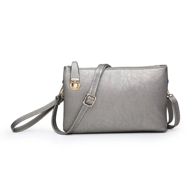 Sarah Crossbody/Clutch w/ Top Zip &amp; Lock Closure