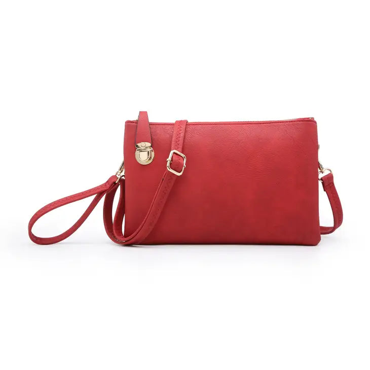 Sarah Crossbody/Clutch w/ Top Zip &amp; Lock Closure