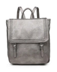 Valerie Flapover Backpack w/ Grommet Details