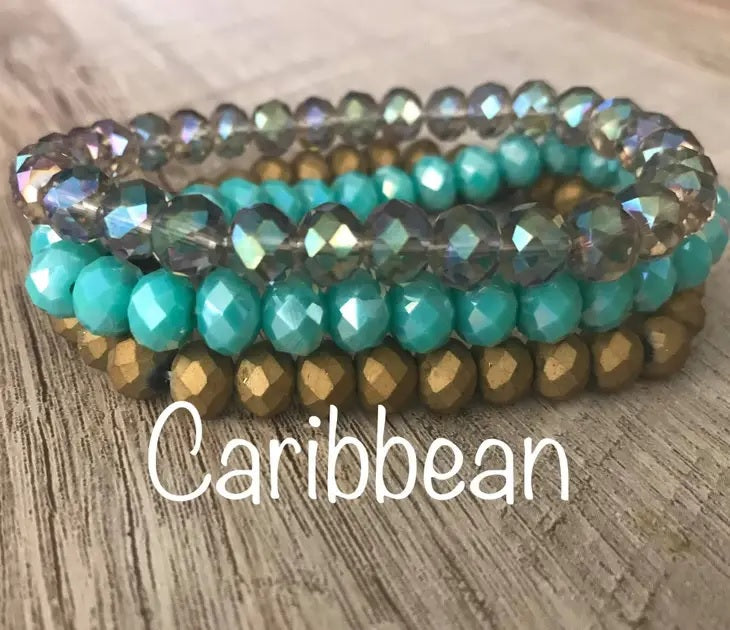 Caribbean 3 Piece Stack Bracelet