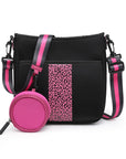 Dru Printed/Striped Neoprene Crossbody w/ Guitar Strap