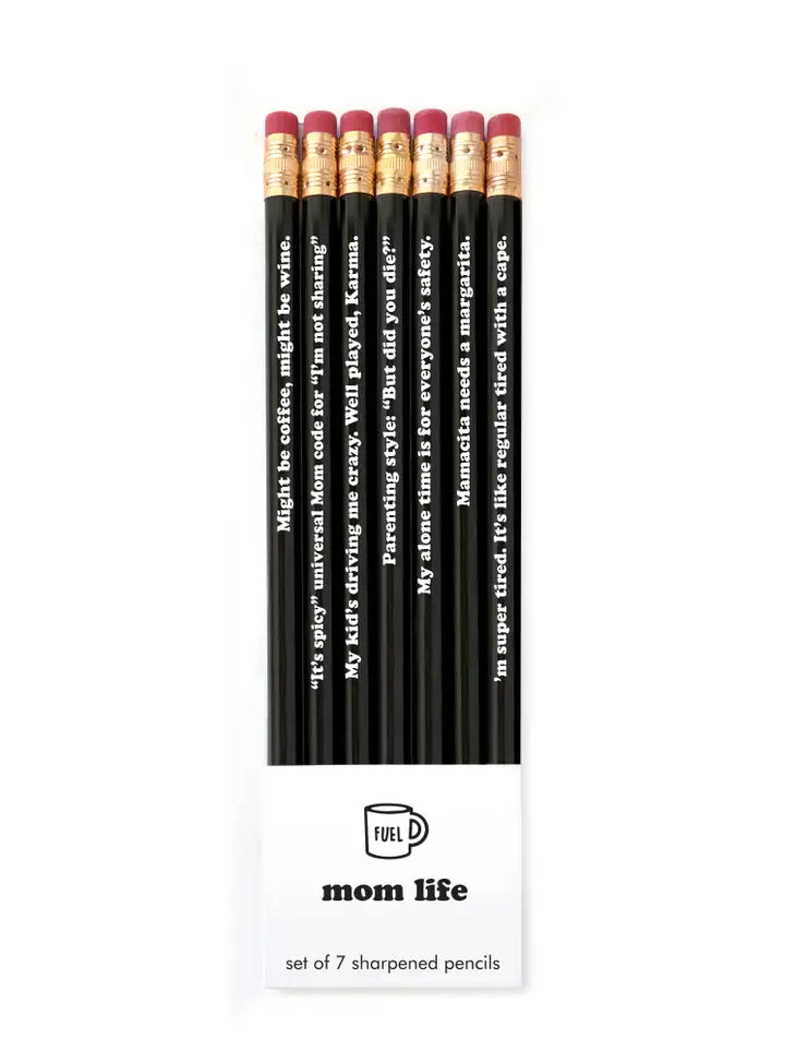 Mom Life Pencil Set