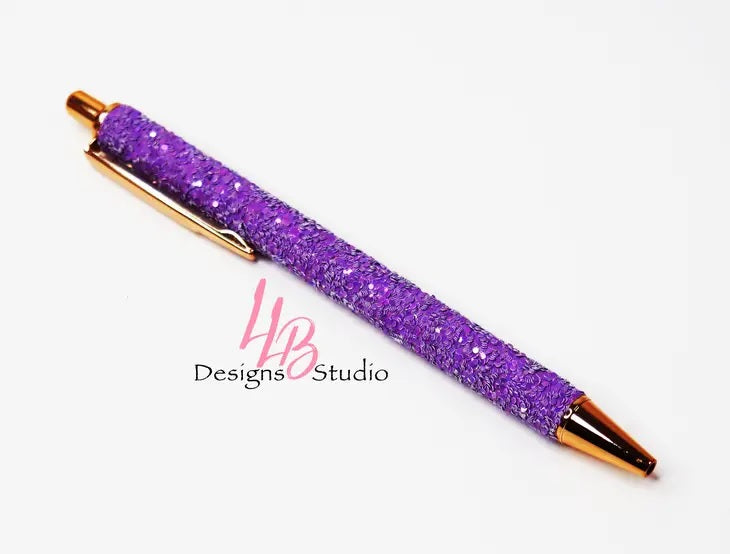 LLB Design - Purple Confetti Clickable Pen