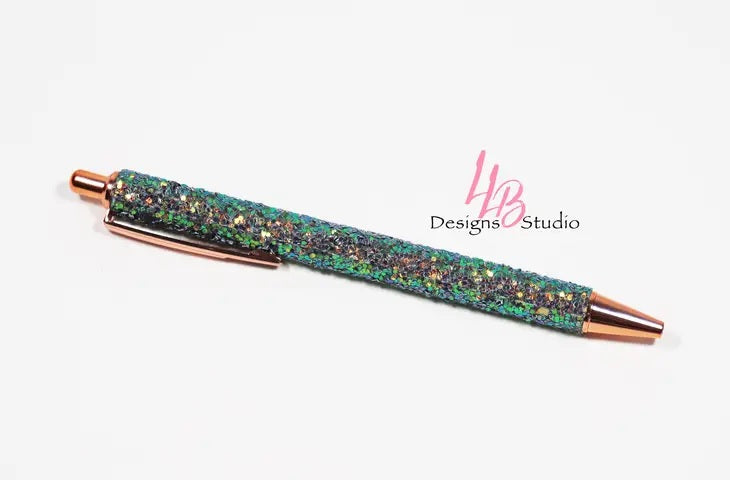 LLB Design - Seaweed Confetti Clickable Pen